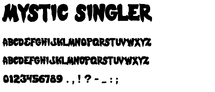 Mystic Singler font